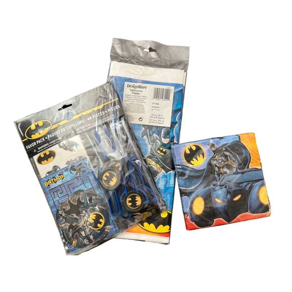 Batman Party Supplies Pack With Favors For 6 - Picture 1 of 7